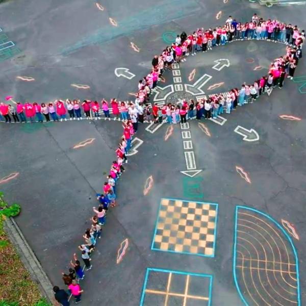 Laço Rosa Humano