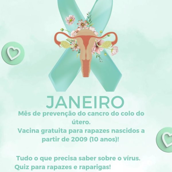 Mês de prevenção do cancro de colo do útero
